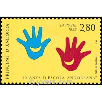 n° 438 -  Timbre Andorre Poste