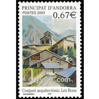 n° 578 -  Timbre Andorre Poste
