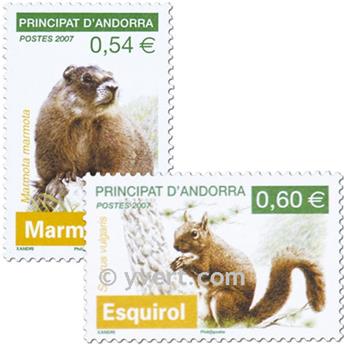 nr. 634/635 -  Stamp Andorra Mail