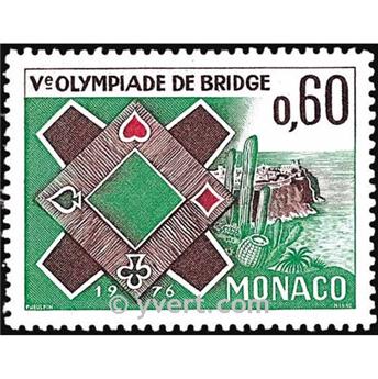 n° 1052 -  Selo Mónaco Correios