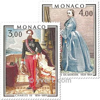 n° 1196/1197 -  Selo Mónaco Correios