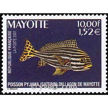 n.o 102 -  Sello Mayotte Correos