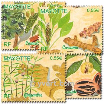 n° 210/213 -  Timbre Mayotte Poste