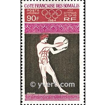 n° 41 -  Selo Somalilândia Francesa Correio aéreo