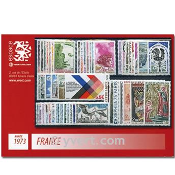 n° 1737/1782  - Sello Francia Año completo  (1973)