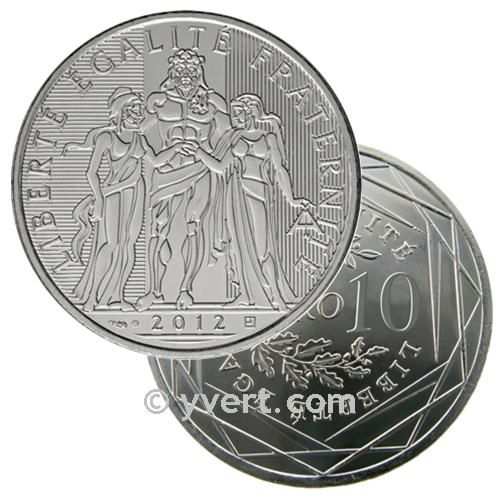 10 EUROS ARGENT - FRANCE 2012 - HERCULE