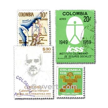 COLOMBIE : pochette de 500 timbres (Oblitérés)