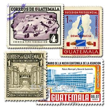 GUATEMALA : lote de 100 selos