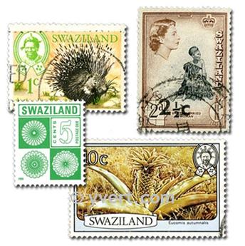 SWAZILAND : pochette de 50 timbres (Oblitérés)