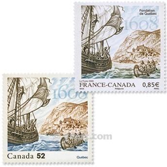 2008 - Emissão conjunta-França-Canadá-(lote)