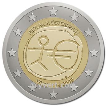2 EURO COMMEMORATIVE 2009 : AUTRICHE (10e anniversaire de l´Union Économique et Monétaire)