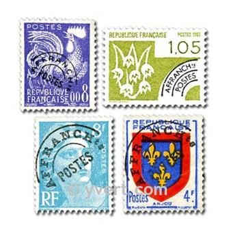 FRANCE PREOBLITERE : pochette de 25 timbres (Oblitérés)