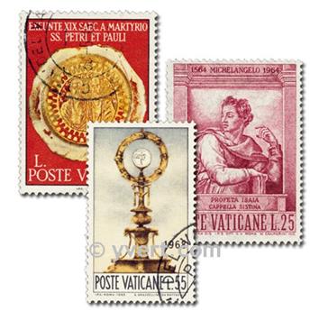 VATICAN : pochette de 50 timbres (Oblitérés)