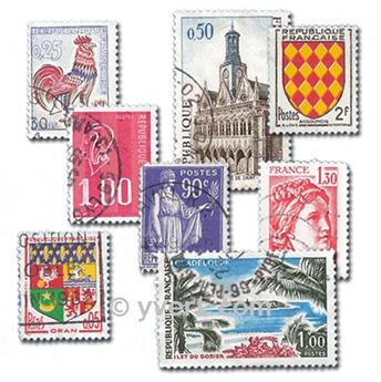 FRANCE : pochette de 2000 timbres (Oblitérés)