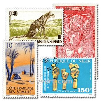 COMMUNAUTE FRANCAISE : pochette de 2000 timbres (Oblitérés)