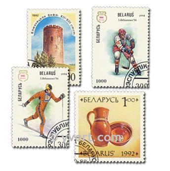 BIELORUSSIE: Pochette de 50 timbres (Oblitérés)