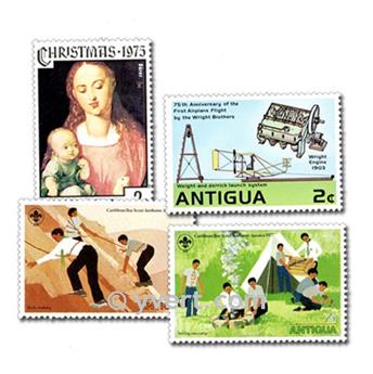 ANTIGUA AND BARBUDA: envelope of 25 stamps