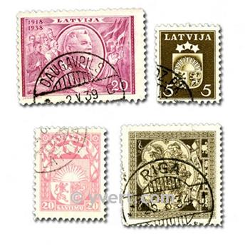 LETONIA: lote de 50 sellos