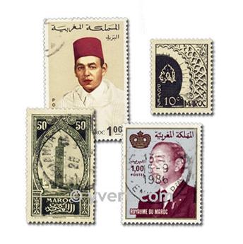 MOROCCO: envelope of 100 stamps
