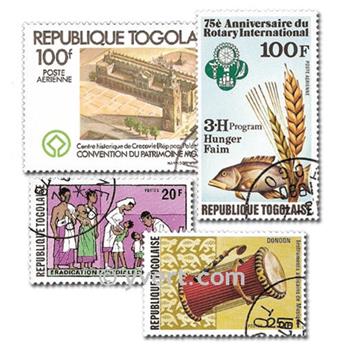 TOGO : pochette de 200 timbres (Oblitérés)