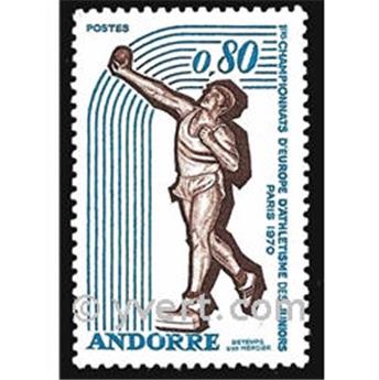 n.o 205 -  Sello Andorra Correos
