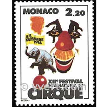 n° 1550 -  Timbre Monaco Poste