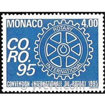 n° 1973 -  Selo Mónaco Correios