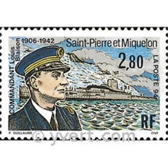 n.o 592 -  Sello San Pedro y Miquelón Correos