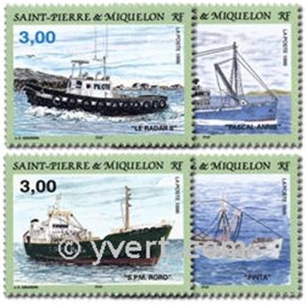 n.o 632/635 (BF 5) -  Sello San Pedro y Miquelón Correos