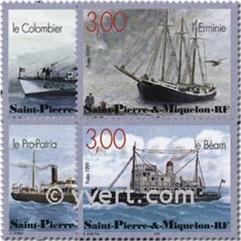 n.o 696/699 (BF 7) -  Sello San Pedro y Miquelón Correos