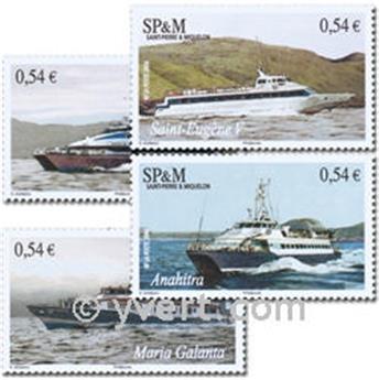 n° 877/880 (BF 11) -  Timbre Saint-Pierre et Miquelon Poste