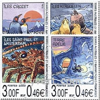 n.o 281/284 -  Sello Tierras Australes y Antárticas Francesas Correos