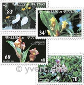 n° 286/289f (folha) -  Selo Wallis e Futuna Correios