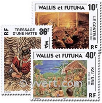 n.o 502/504 -  Sello Wallis y Futuna Correos