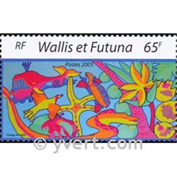 n.o 19 -  Sello Wallis y Futuna Bloque y hojitas