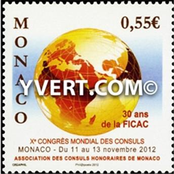 n° 2839 -  Selo Mónaco Correios