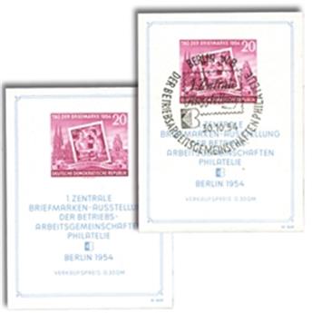 n°4** + n°4 obl. - Stamp Allemagne Orientale Souvenir sheets
