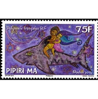 n° 1078 - Selo Polinésia Francesa Correio